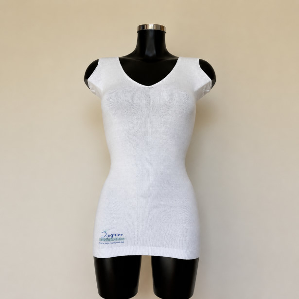 Knit-Rite Coolmax-Shirt ohne Arm mit Achselflügeln und rundem Halsaus-schnitt